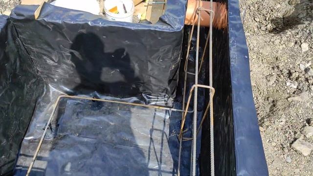 Ленточный фундамент под баню из газобетона 4.6 на 6 метр