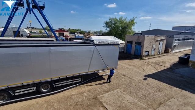 Шторный механизм 16,5 м на полуприцеп Тонар