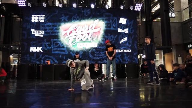Щепин Слава Vs Чесноков Влад   | 1/8  Break Dance Kids | GOOD FOOT BATLE 2019