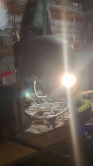 Теперь эта голова светится 💡 #светильник #ручнаробот?