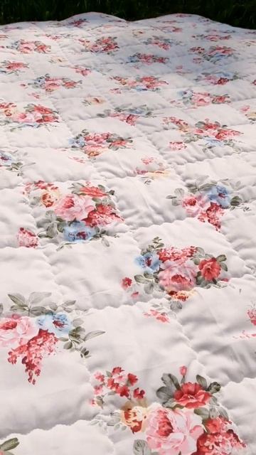 Лоскутное одеяло из сатина. #лоскутноешитье #quilt #patchwork