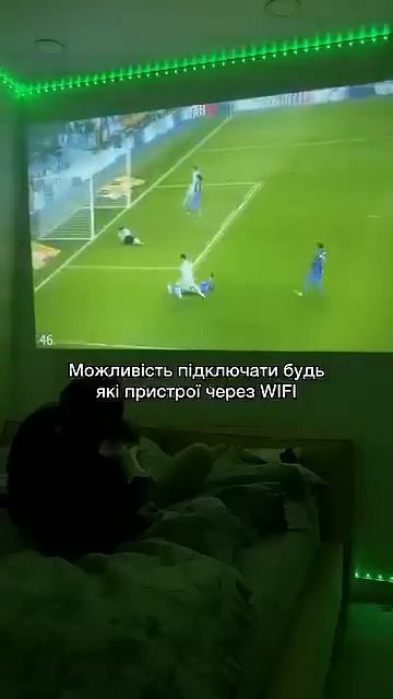 Портативний домашній кінотеатр проектор Wi-Fi Bluetooth з ди