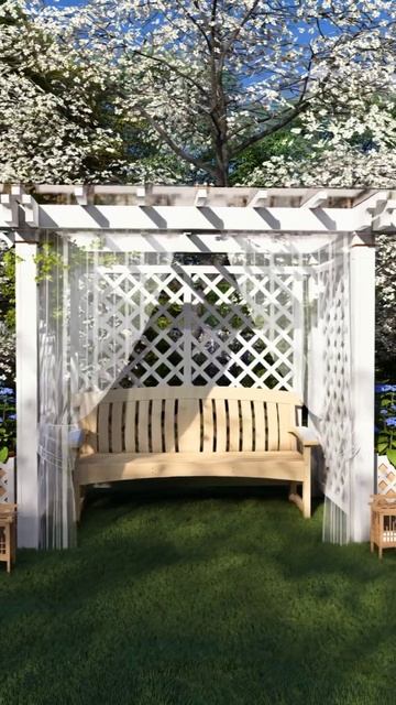 Садовая пергола #ландшафтный_дизайн #garden #architecure