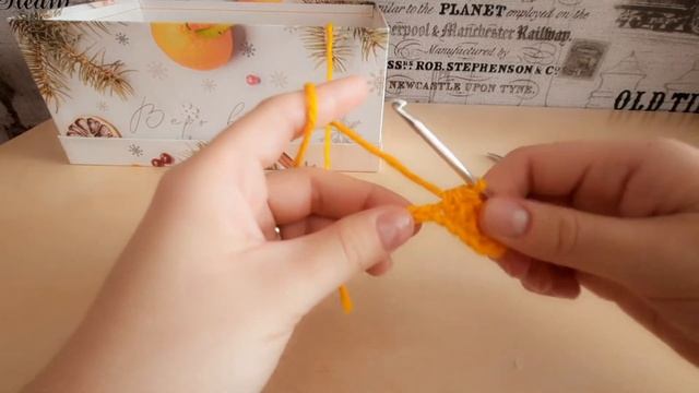 клубок_TV. 6 урок. Вязание крючком. Полустолбик с одним накидом. Вязание с нуля.