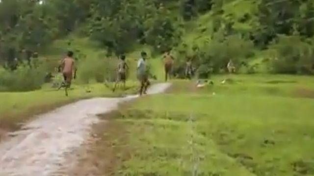 Зима в Африке. Прикол.