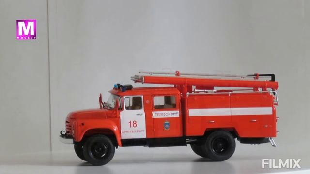 M MODELS - Nr. 77 - ZIL 130 AC40 - ПОЖАРНАЯ ОХРАНА - ЗИЛ 130 - АЦ 40 - AVTOISTORIA