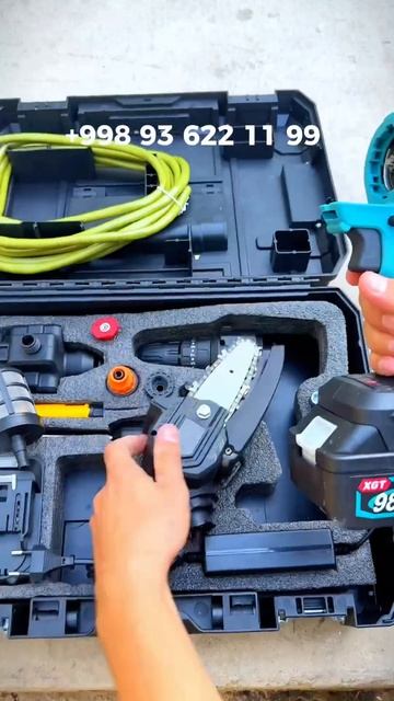 Трансформер инструмент. Щёткасиз  аккумляторли карче?