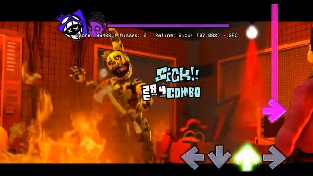 ФНФ Точка кипения   Спрингтрап против Майкла Афтона