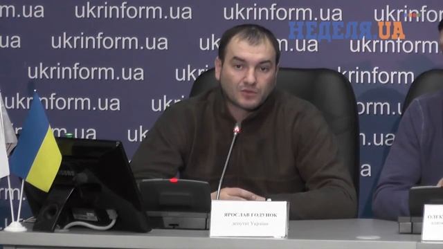 Ярослав Годунок - депутат Бориспольского городского совета. Пресс-конференция Кредитный Майдан.