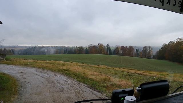Везём сено в коровник на горе!!! Нехватка сена в горных районах Германии!!! Часть 1