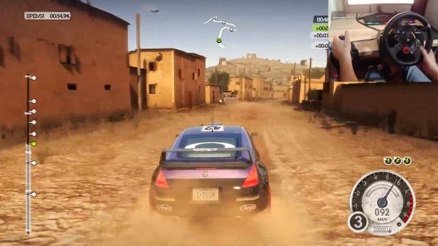 Прохождение #7 Colin McRae Dirt 2 Nissan 350Z Марокко | Logitech G29+shifter Gameplay