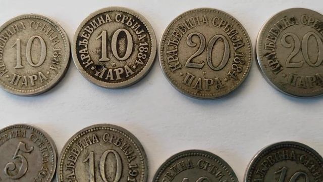 Кованице Краљевине Србије,1, Краљевине Црне Горе,1 из времена Аустроугарске и Велике Британије.