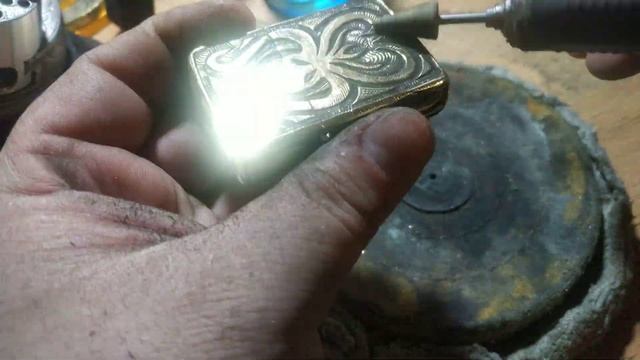 Чернение зажигалки Zippo Armor 