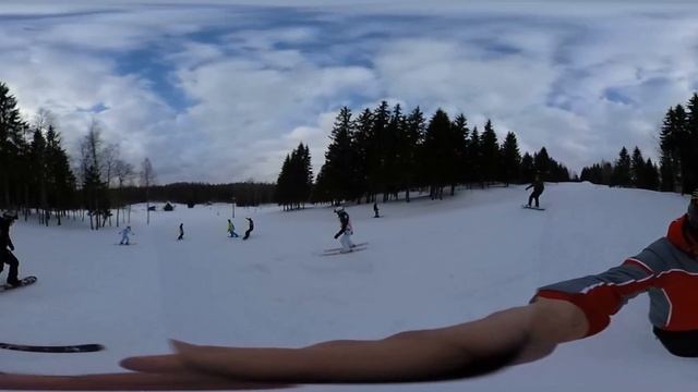 11.03.2018  Спуск вместе 360 Gaiziņkalns.