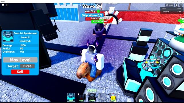 Roblox Toilet Tower Defense как пройти хард с автоскипом