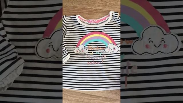 Лонгслив для девочки 6-9 месяцев