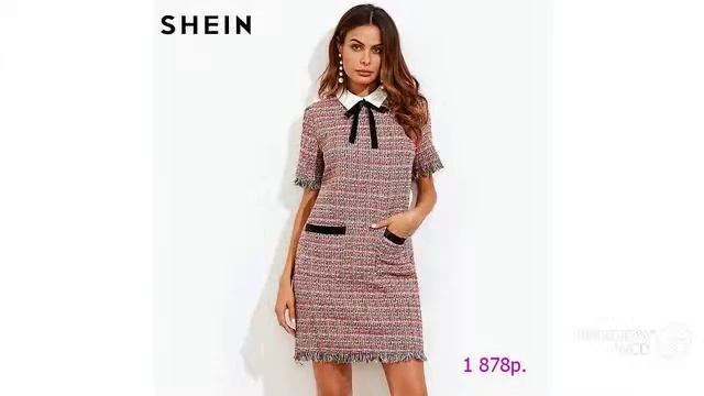 Одежда с Aliexpress-Прямое осеннее с контрастным воротнико