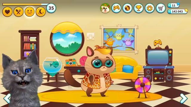 Суровый КОТИК БУБУ #17   Мультик ИГРА про котят  на канале ГАМИКС