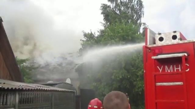 27.05.13. Жлобинский район горящий дом