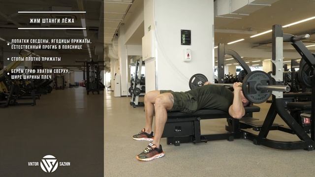 Как правильно делать жим штанги лежа.