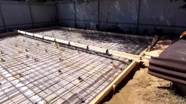 Монолитная плита фундамента