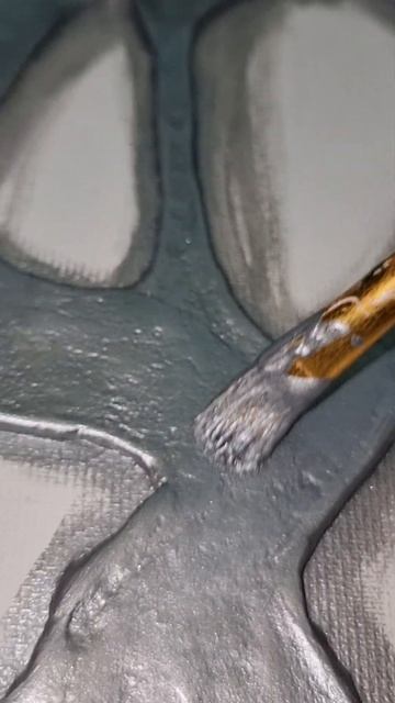 Серебряная основа под поталью.