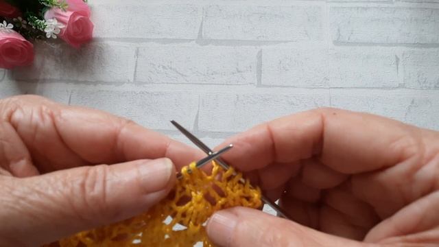 Простой эффектный ажурный узор для летней кофты, топа,