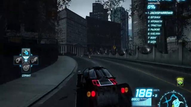 NEED FOR SPEED™ WORLD Server World Evolved RU Version 2.2.2 Гонки во время вечернего обновления.