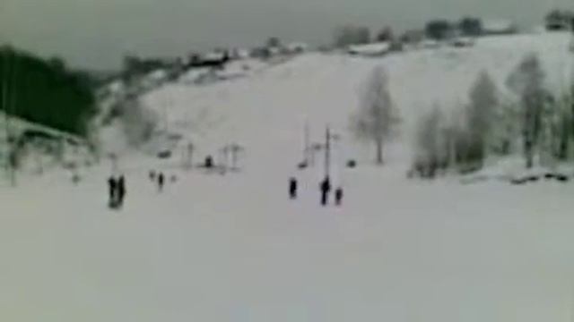 моя дочь на лыжах