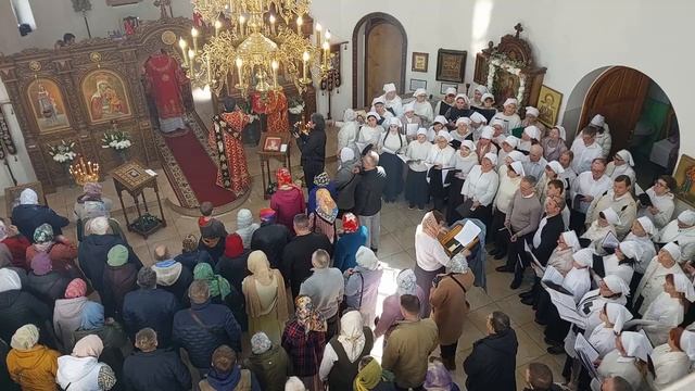 Литургия в престольный праздник храма в честь иконы Божией Матери 