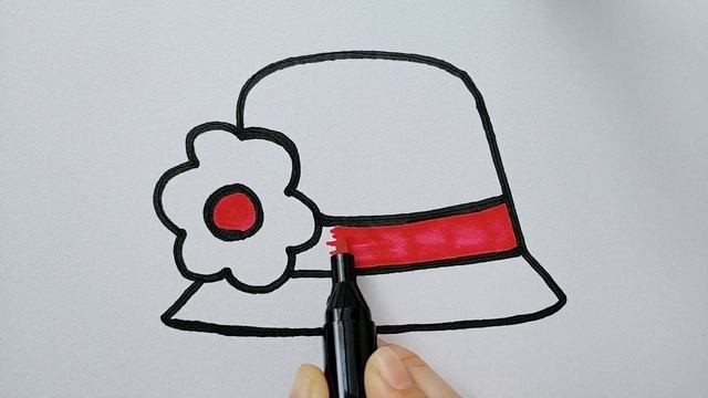 아이들을 위한 꽃모자 그리기 | рисование шапок для детей | Drawing