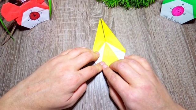 Настольные Оригами ЧасИКи из бумаги ✳️ Поделка для ш?