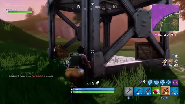 ПЕРВЫЙ ОПЫТ С AWP / ПАПА МОЖЕТ  FORTNITE PS4