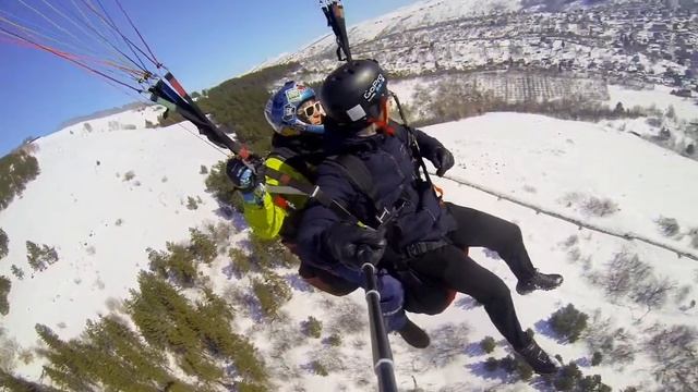 полет в тандеме с горы Тугая