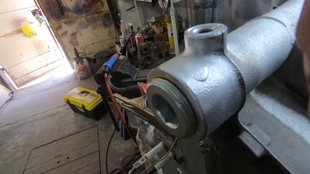 Сварка TIG теплообменника отопительного котла.