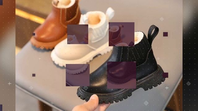 Осенне-зимние детские короткие ботинки