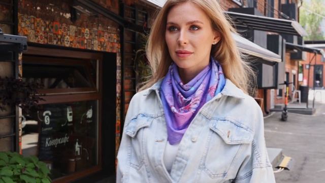 Платок из хлопка (саржа), 11003-14, 80х80см #platki #scarf #fashion #style #d