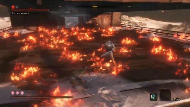 Sekiro Иссин Асина НГ7 НГ9 Без урона без расходников без протеза без боевых искусств.