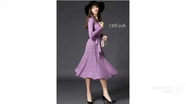 Одежда с Aliexpress - Блистательное женское платье до колен