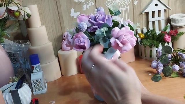 Мыловарение/букет из роз/просто и быстро