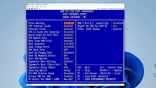 Эмулятор 86Box - настройка и установка Windows 98