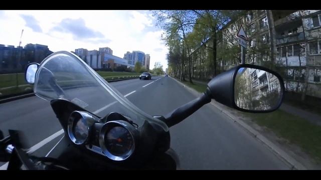 Камера Nikon KeyMission 360 на мото, тестовое видео