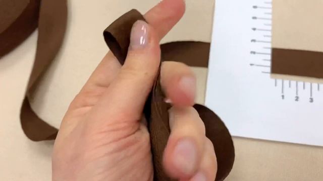 Лента киперная цв.коричневый, ш.21мм, хлопок-100% Артикул