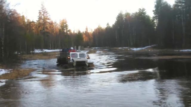 Снегоболотоход вездеход Странник, дорога на оз. Нижни?