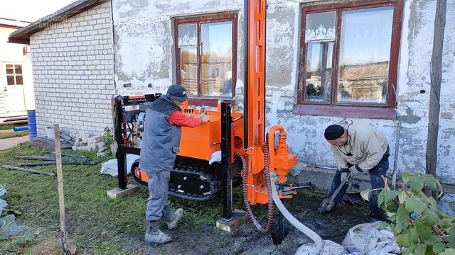 Реальное бурение на самоходной буровой установке СБУ