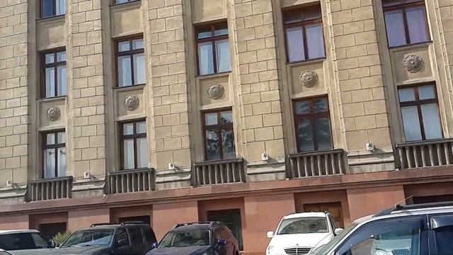 Outside KBTU E4 / КБТУ Снаружи / Panfilov Side / Kazakhstan