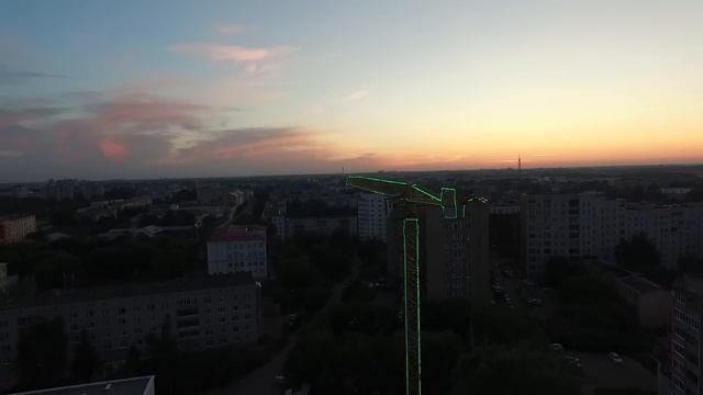 Подсветка башенного крана от Меринг Инжиниринг