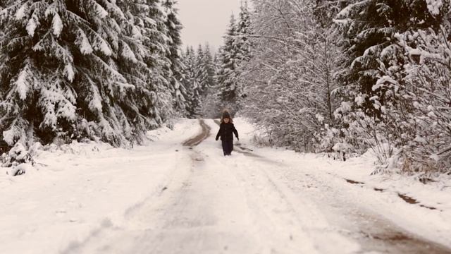 Зима в деревне.