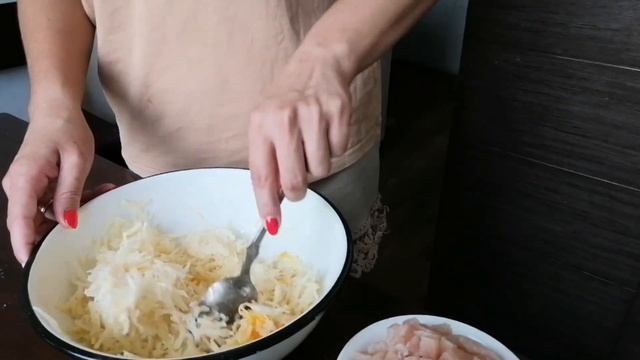 Рецепт быстрой зпеканки из картофеля и куриного филе.