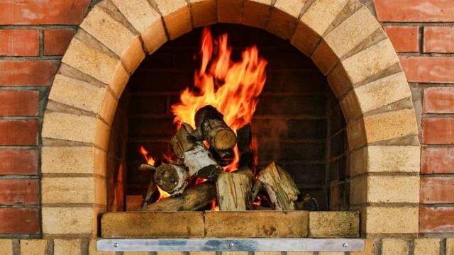 РУССКАЯ ПЕЧЬ. Треск Дров. Шум Огня. Звук Горящих Дров в Печи